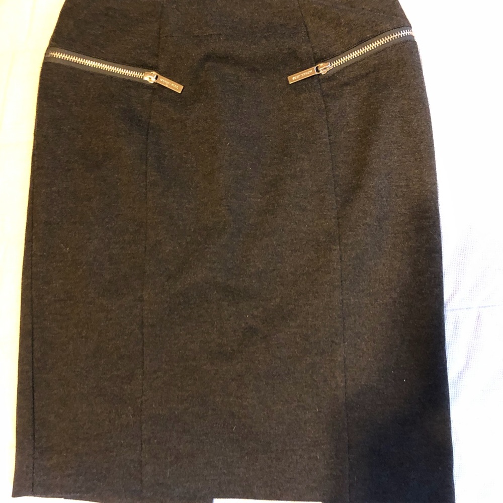 Dark Gray Michael Kors Pencil Skirt